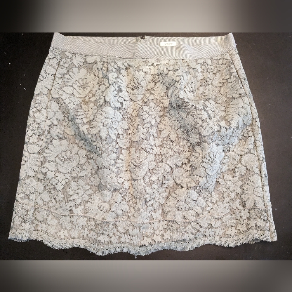 J Crew lace skirt with pockets!